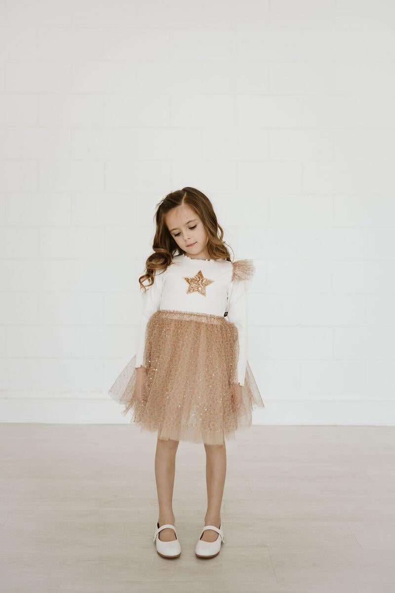 Frill Flower Tutu Gold