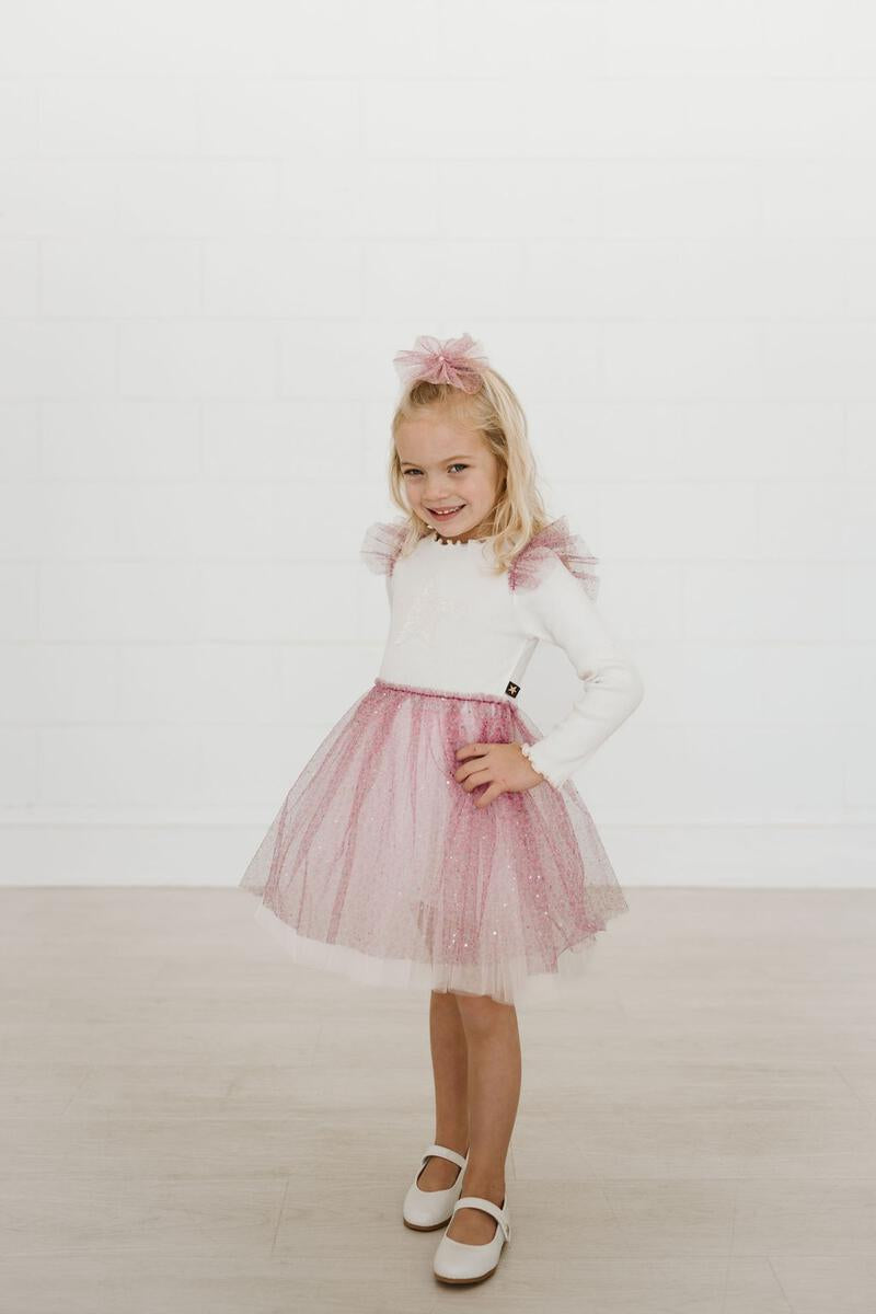 Frill Flower Tutu Pink