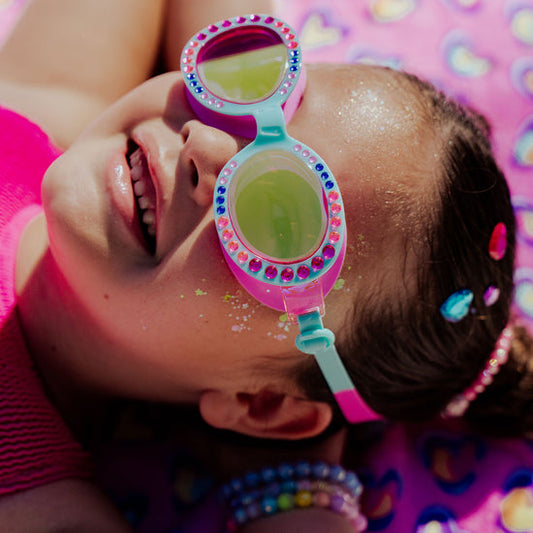 Borealis Blue Aurora Girl Kids' Swim Goggles