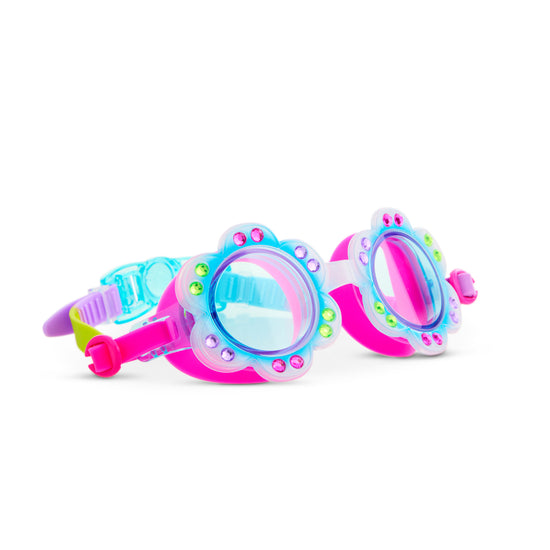Blossom Blue Petals Girl Kids' Swim Goggles