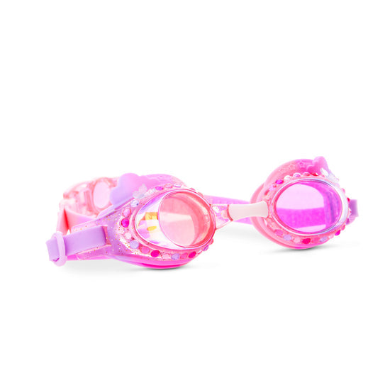 Floating Fuchsia Rainbow Girl Kids' Swim Goggles