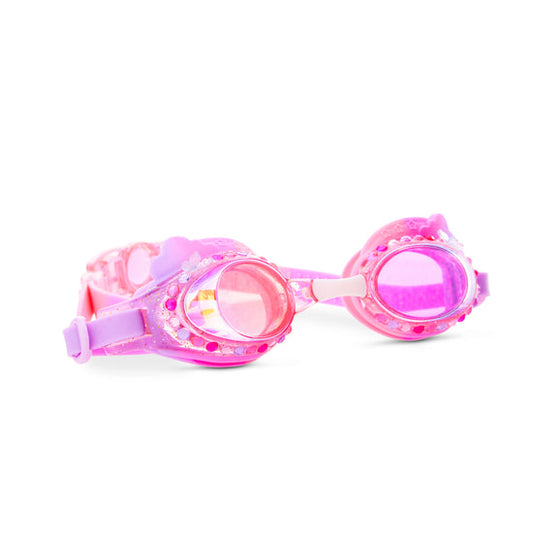 Floating Fuchsia Rainbow Girl Kids' Swim Goggles