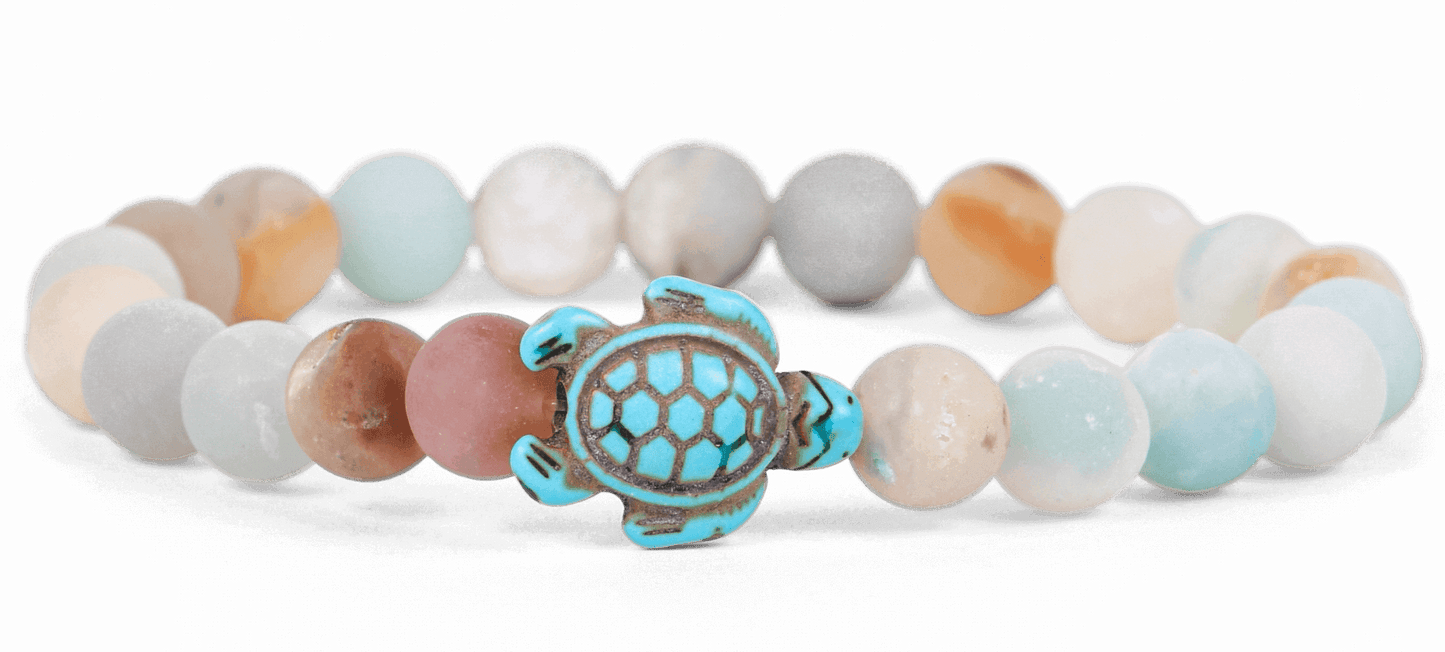The Journey Bracelet Sea Turtle - Sky Stone