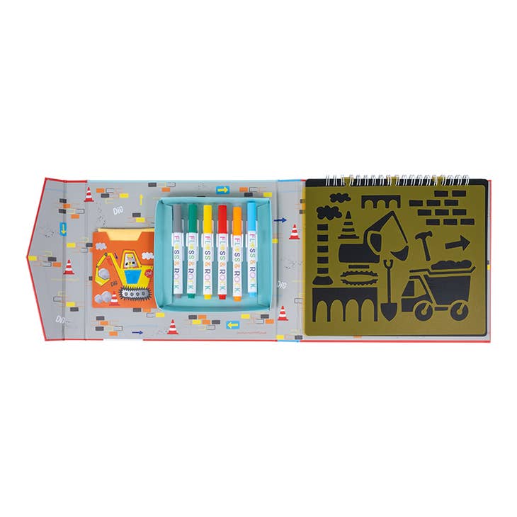 Construction Chalkboard Sketchbook
