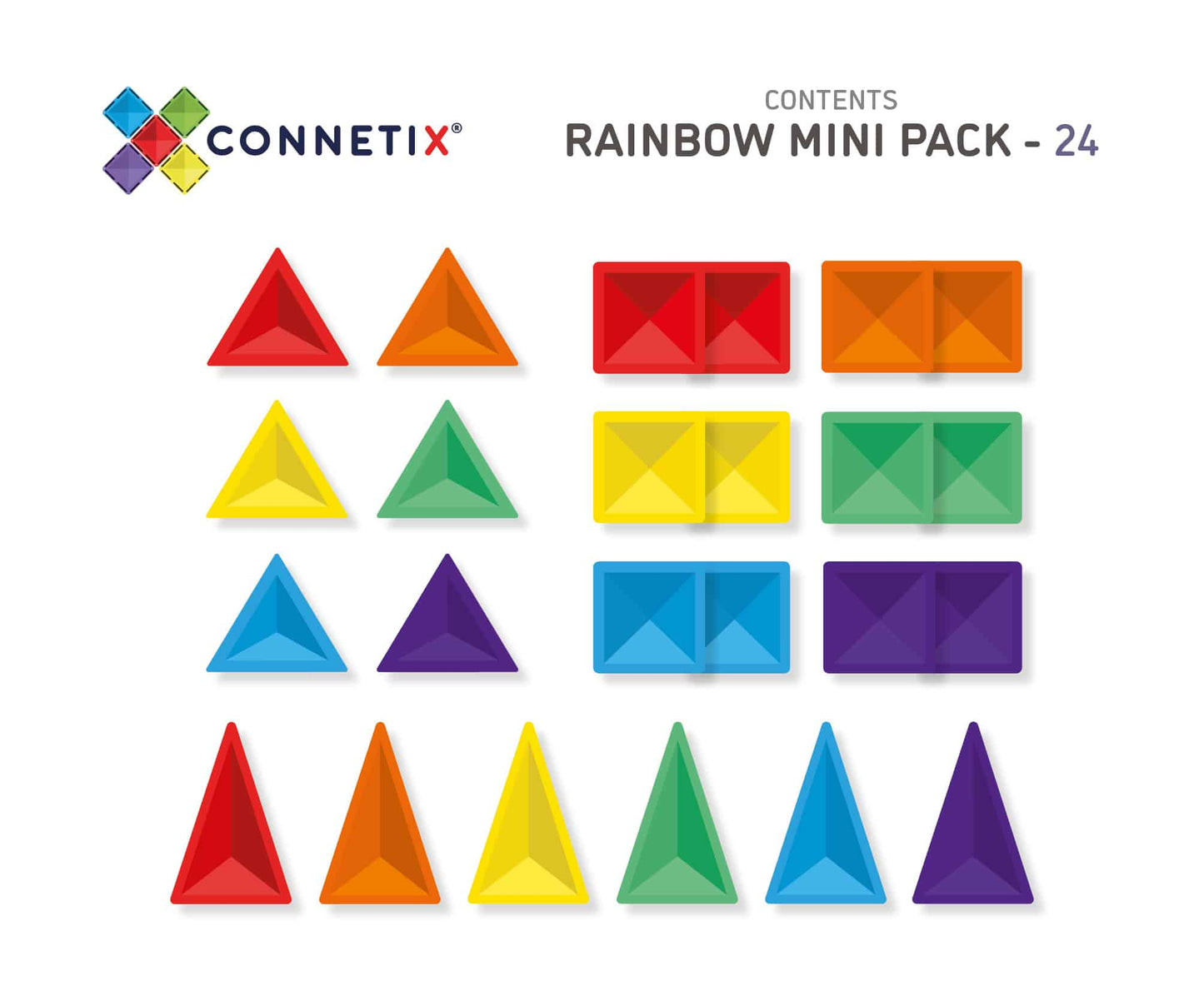 Rainbow Mini Pack 24 pc