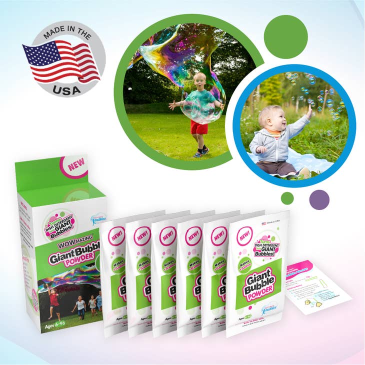 WOWmazing Giant Bubble Powder (6-Pack)