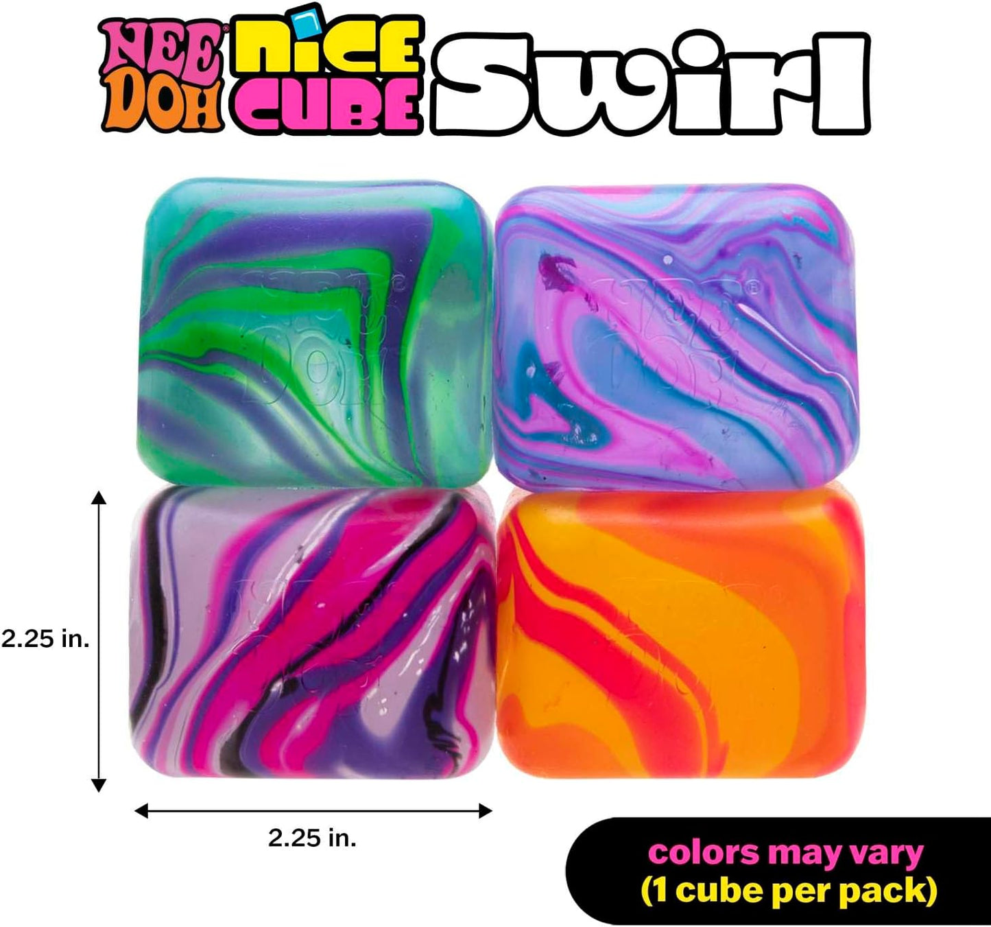 Needoh Nice Cube Swirl - Assorted Colors