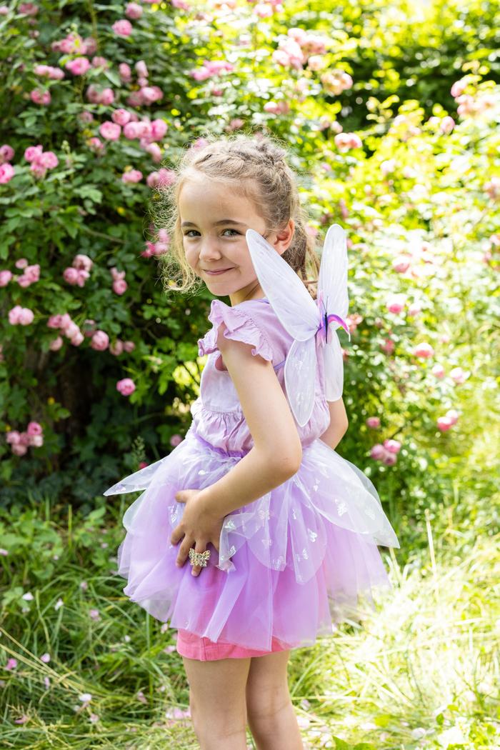 Flutter Butterfly Skirt & Wings Lilac Size 4-6