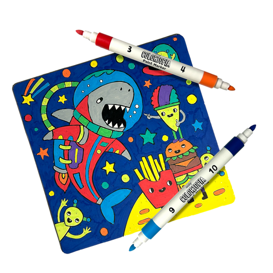 Colortopia Color By Number Paint Marker Kit - Epic Adventures