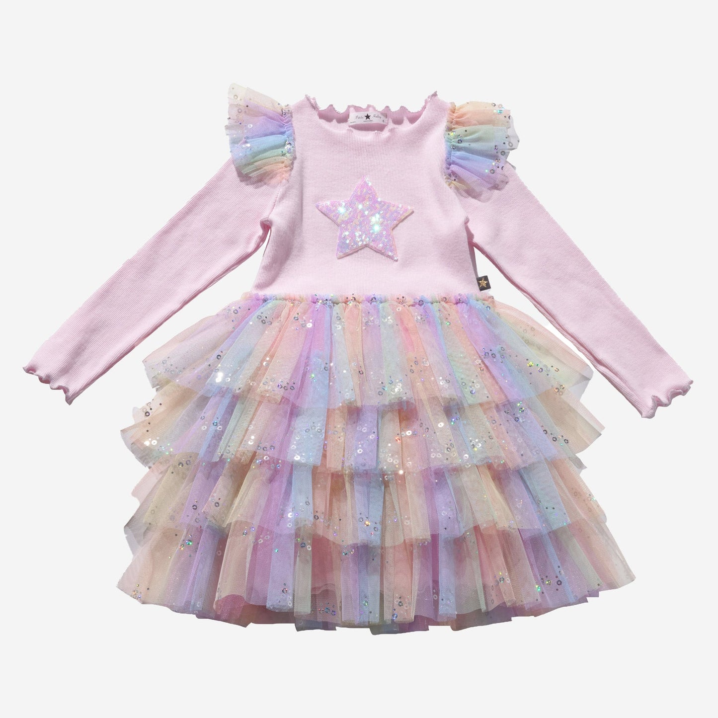 FRILL LAYERED TUTU DRESS Pink Multi 2