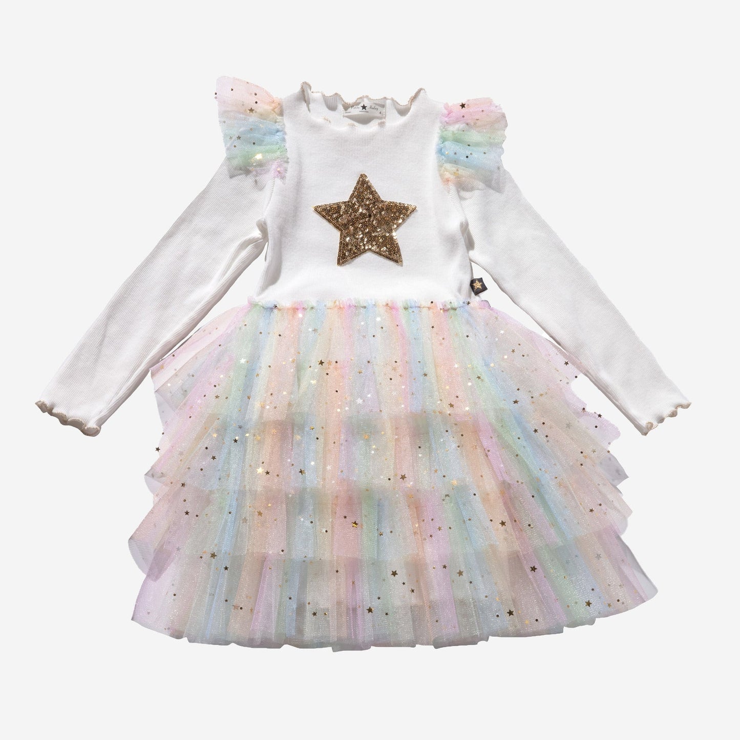 FRILL LAYERED TUTU DRESS White Multi 2