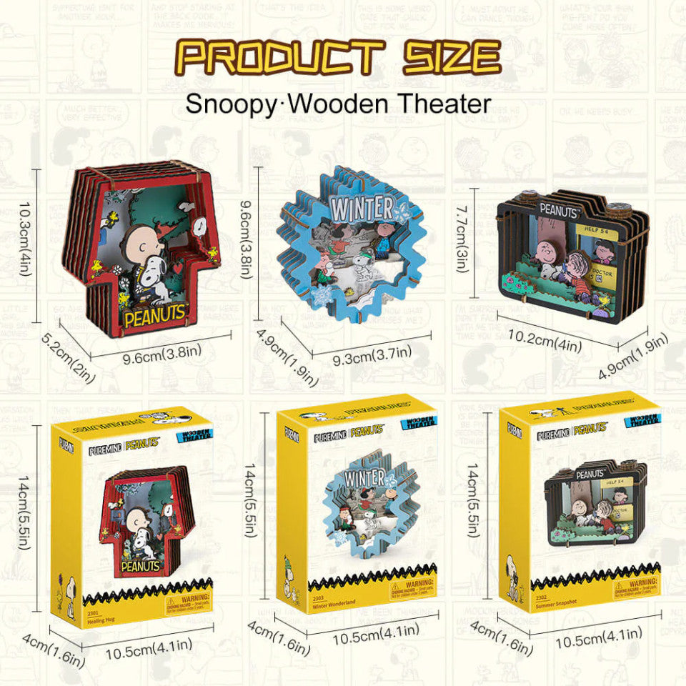 Snoopy Wooden Theater· Winter Wonderland·3D Puzzles