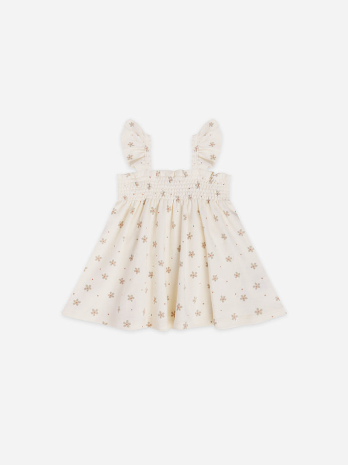 Smocked Jersey Dress | Dotty Floral