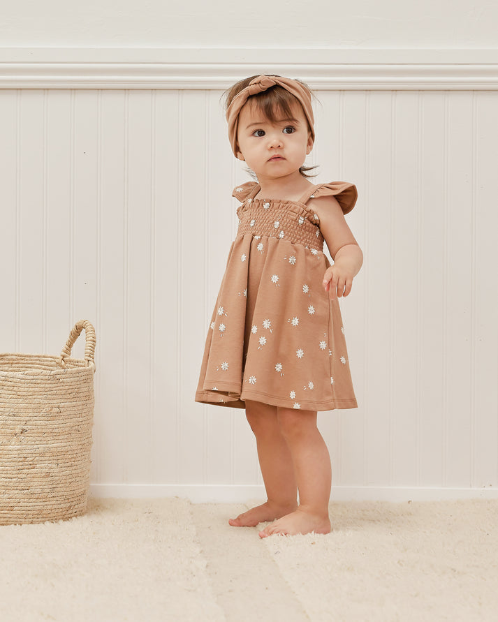 Smocked Jersey Dress | Sunburst