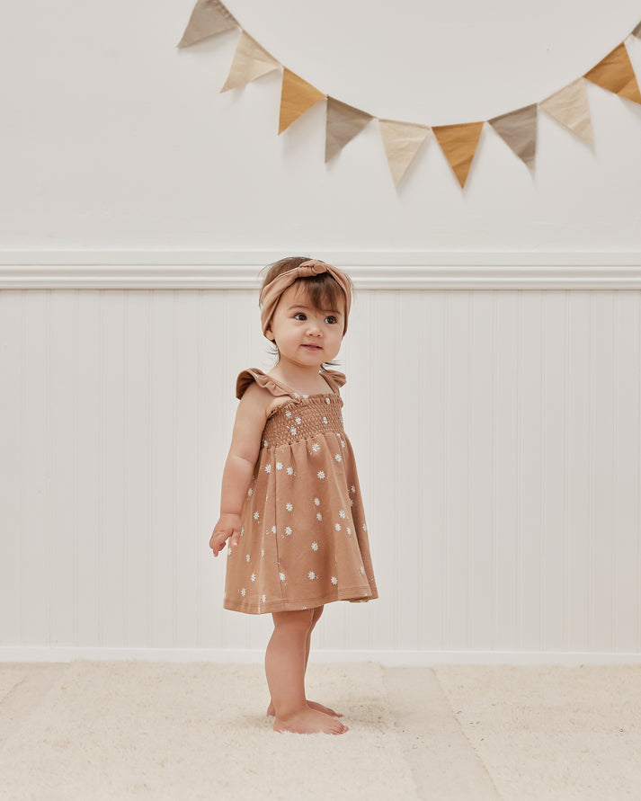Smocked Jersey Dress | Sunburst
