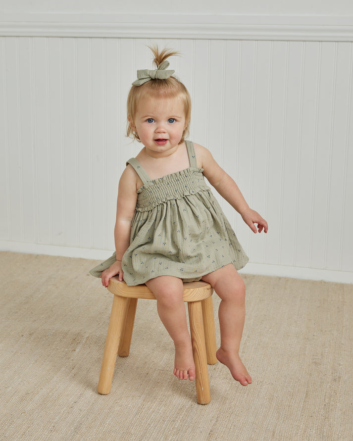 Mae Smocked Top + Bloomer Set | Dotty