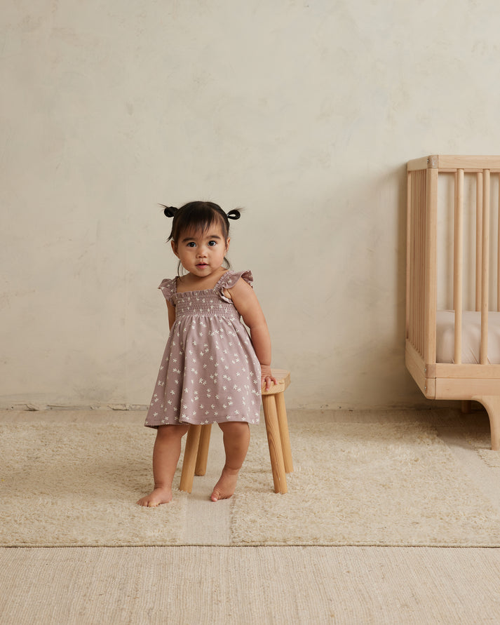 Smocked Jersey Dress | Butterflies