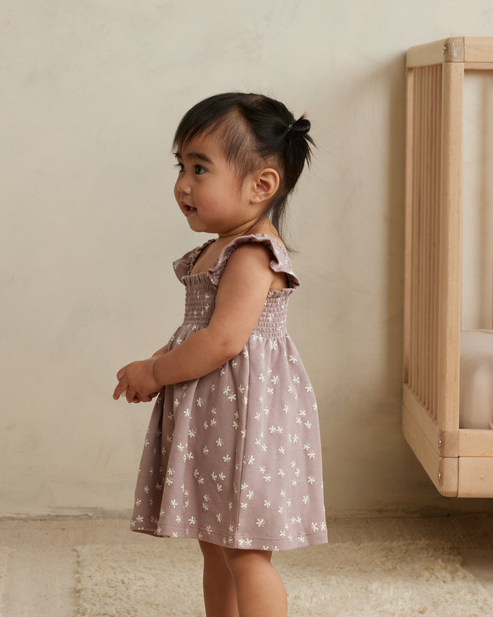Smocked Jersey Dress | Butterflies