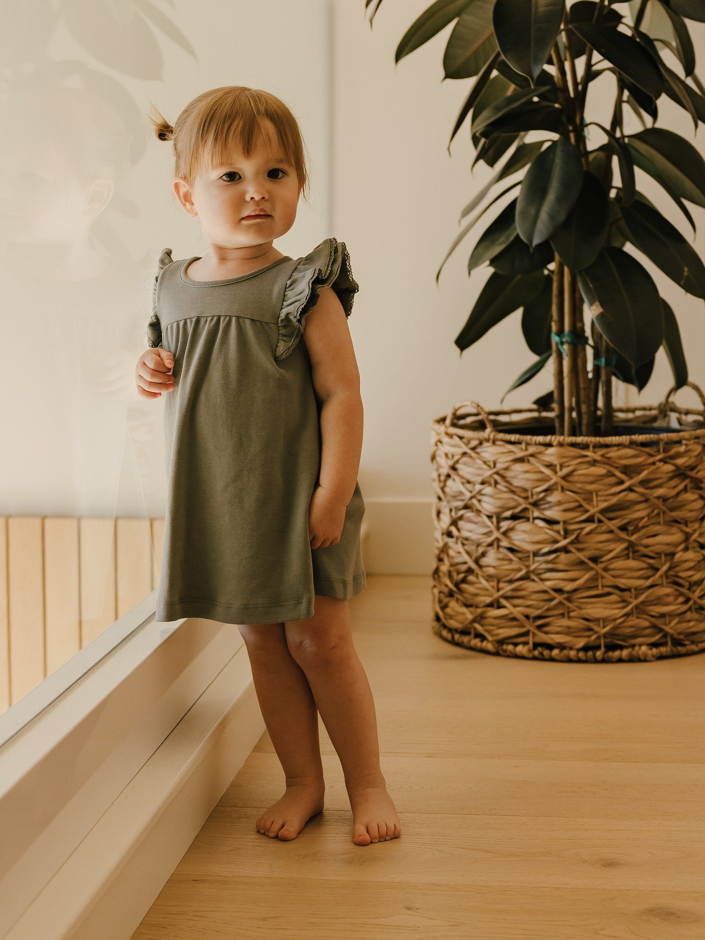 flutter dress | sea green