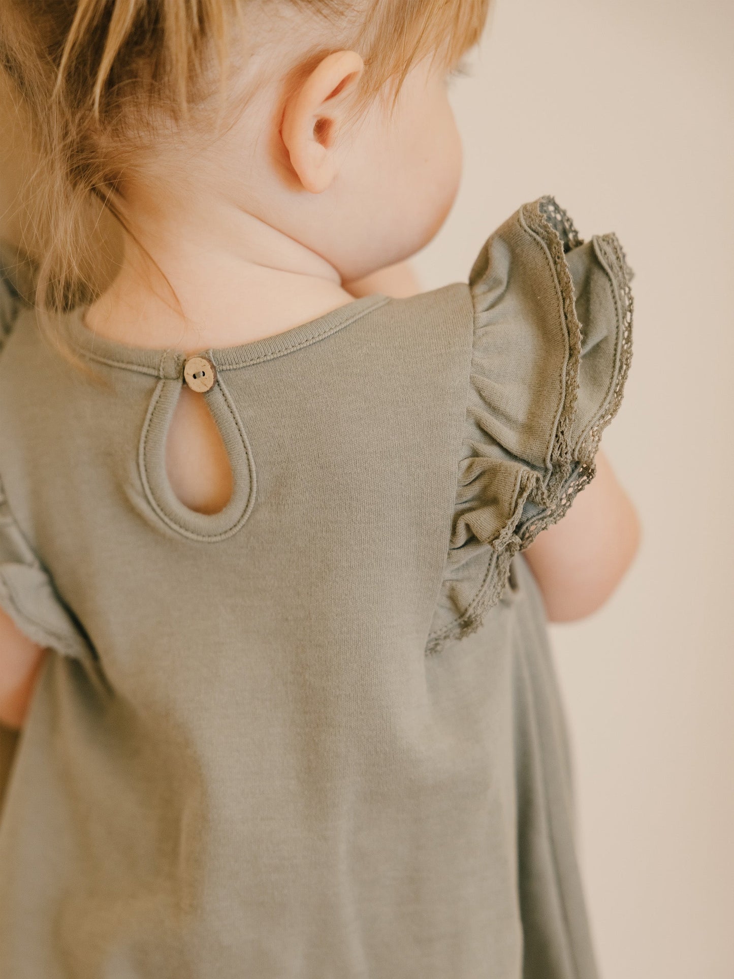 flutter dress | sea green