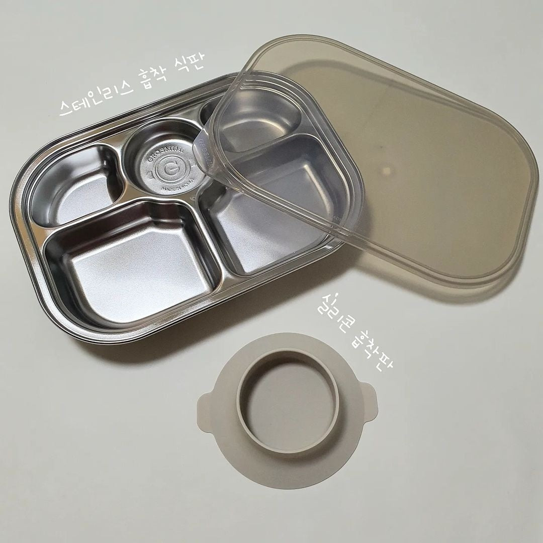 Grosmimi Stainless Steel Plate with Suction