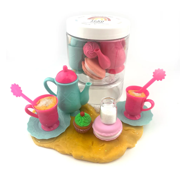 TEA PARTY PLAY DOUGH KIT (MACARON)