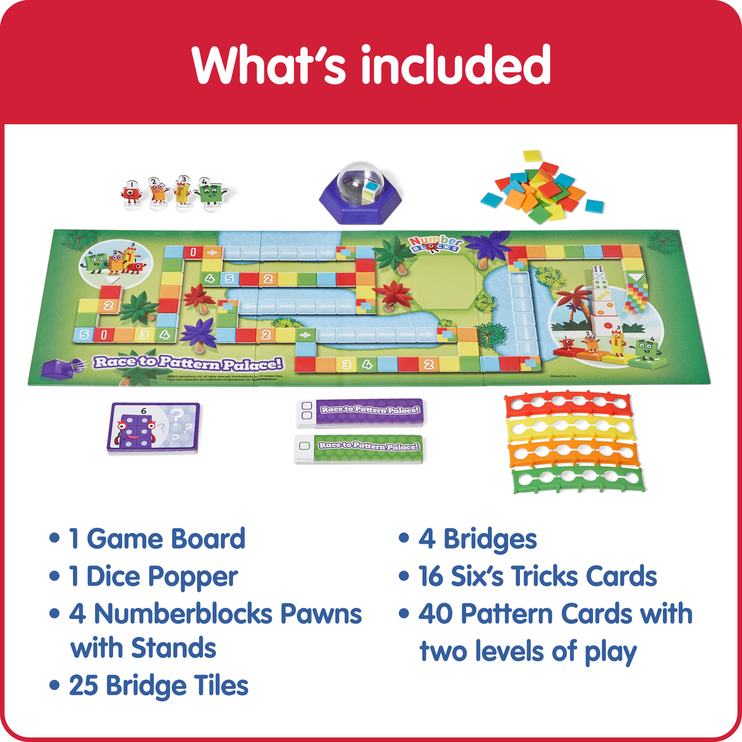 Numberblocks Race to Pattern Palace Board Game