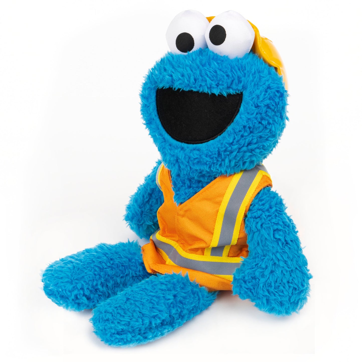 CONSTRUCTION WORKER COOKIE MONSTER, 13 IN