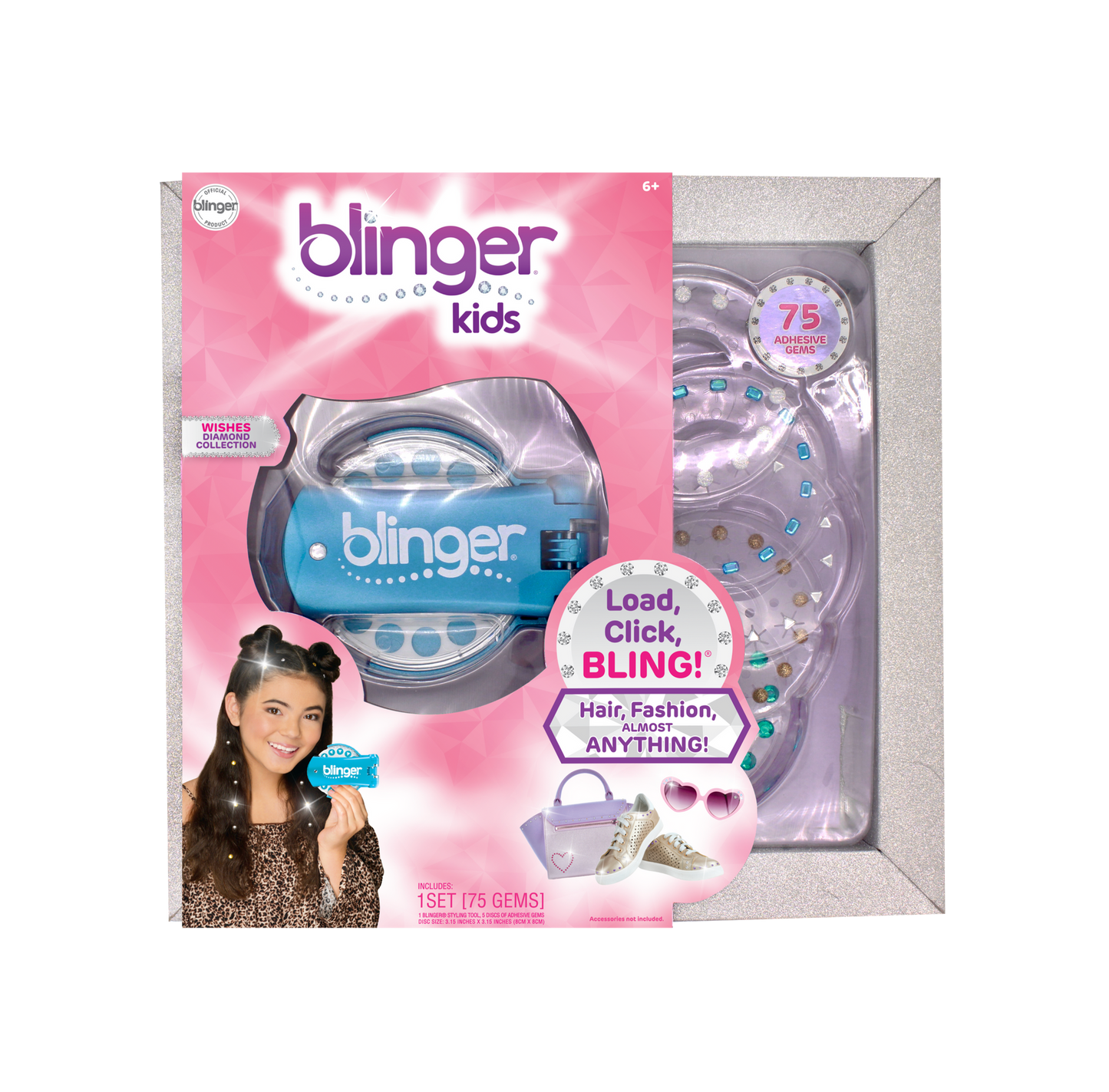 Blinger Kids Diamond Wishes Collection (turquoise metallic)