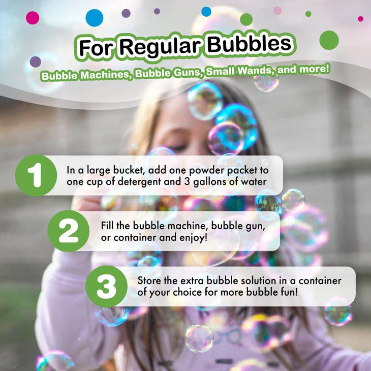 WOWmazing Giant Bubble Powder (6-Pack)
