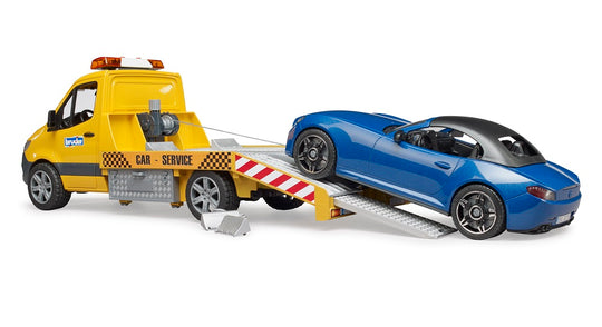 02675 MB Sprinter Tow Truck w/ Bruder Roaster, Light & Sound Module