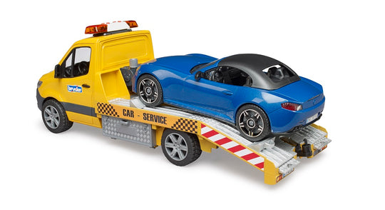 02675 MB Sprinter Tow Truck w/ Bruder Roaster, Light & Sound Module