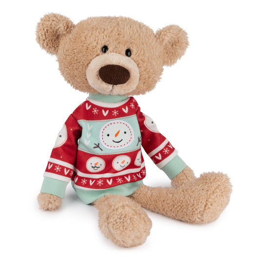 SLEIGH TOOTHPICK™ BEAR WITH HOLIDAY SWEATER, 15 IN