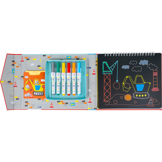 Construction Chalkboard Sketchbook