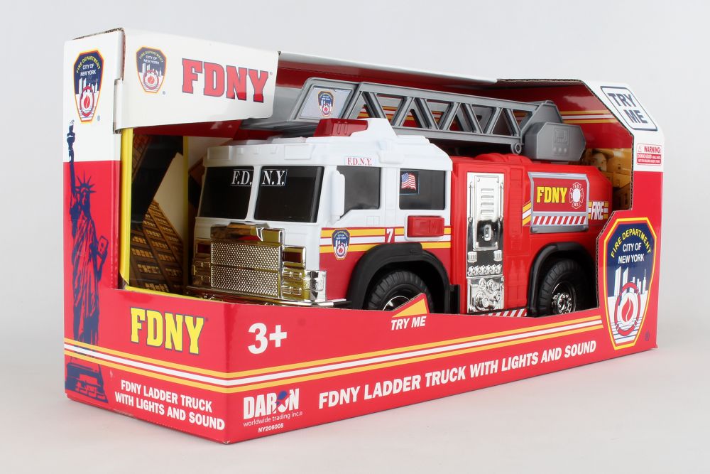 FDNY FIRE LADDER TRUCK W/LIGHTS & SOUND