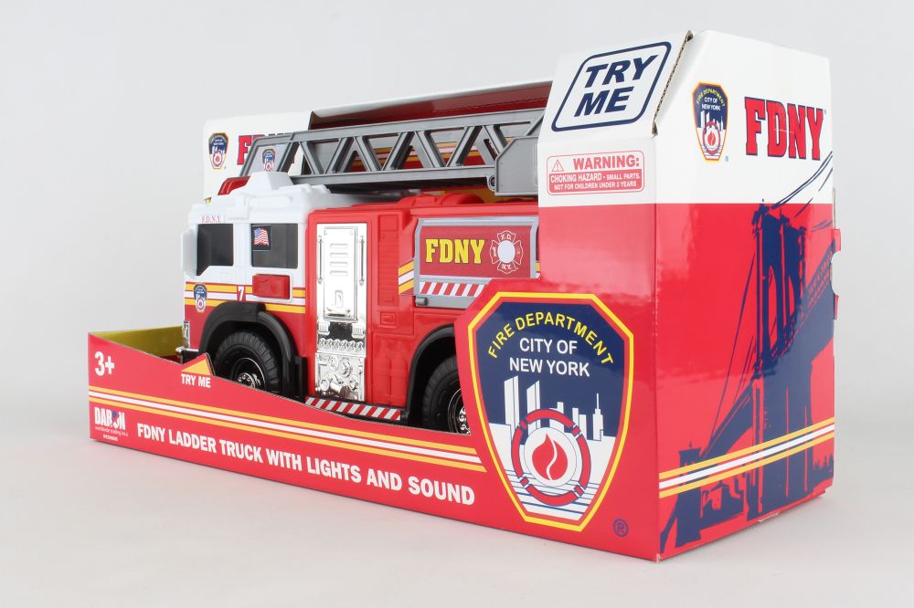 FDNY FIRE LADDER TRUCK W/LIGHTS & SOUND
