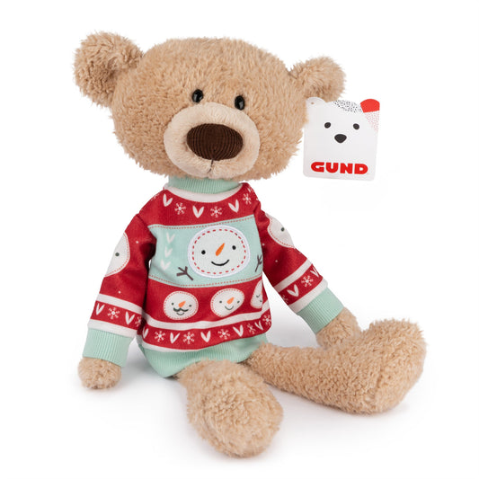 SLEIGH TOOTHPICK™ BEAR WITH HOLIDAY SWEATER, 15 IN