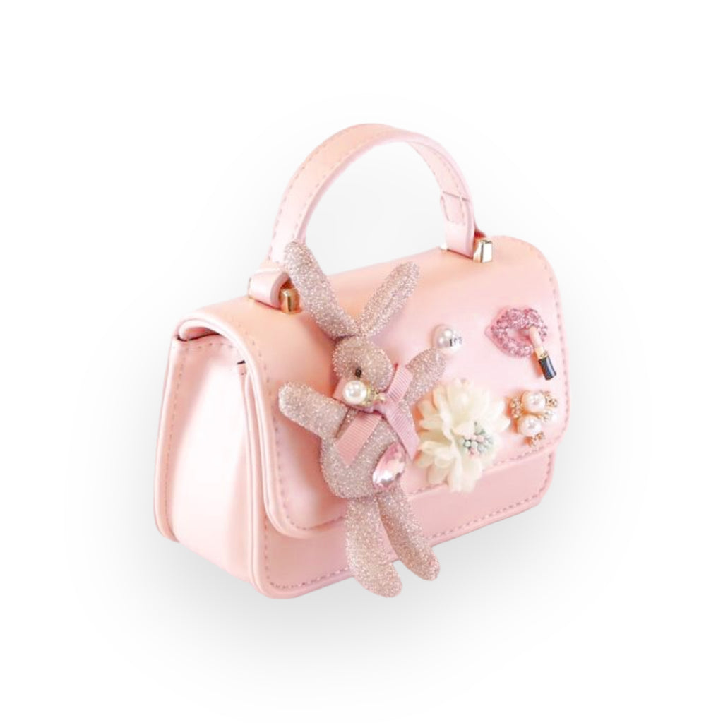 Bunny Applique Purse - Pink