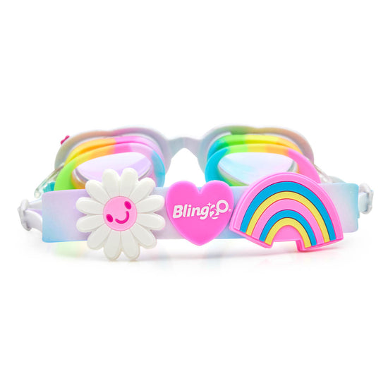 Bright Bouquet of Daisies Swim Goggles