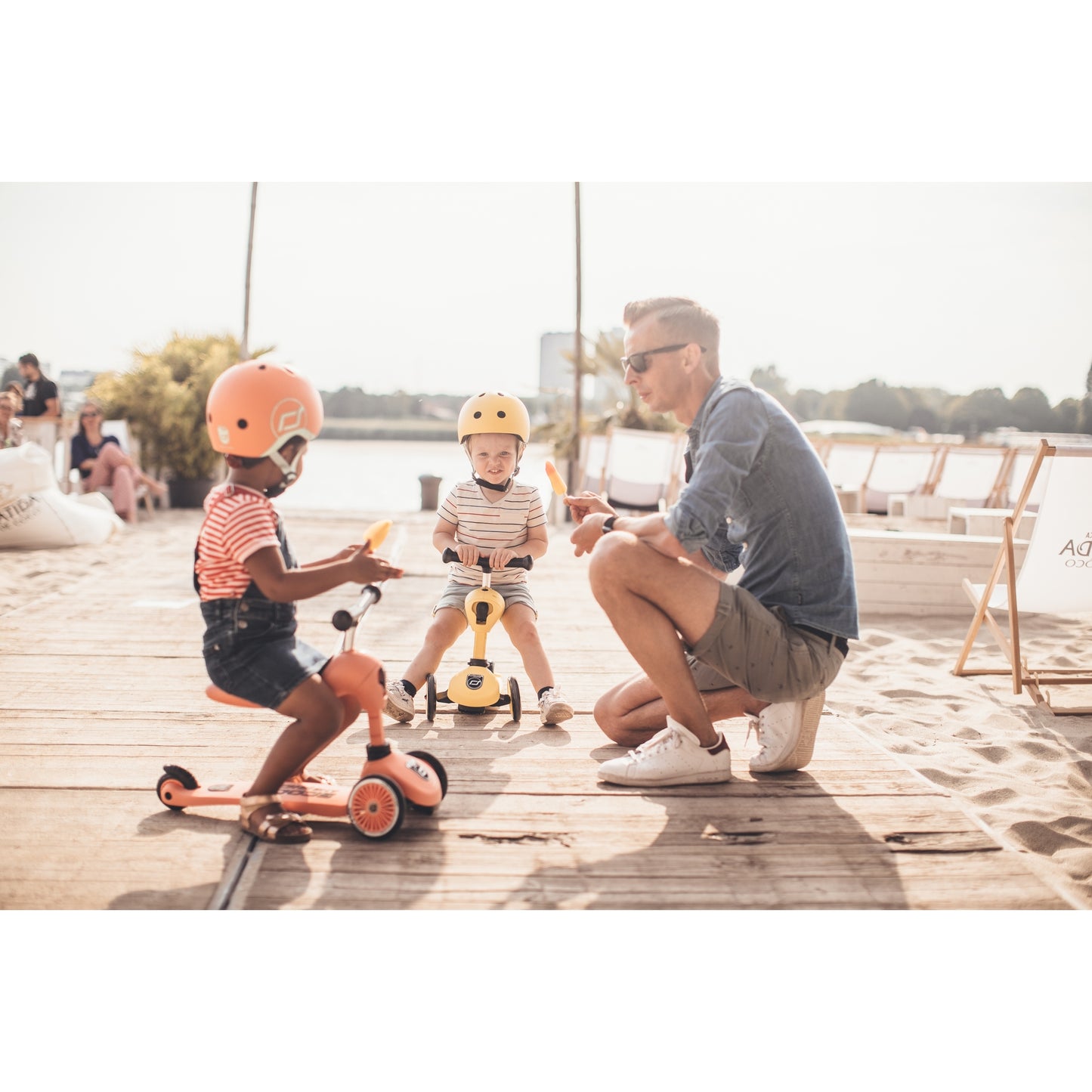 Highwaykick 1 Convertible Scooter Peach