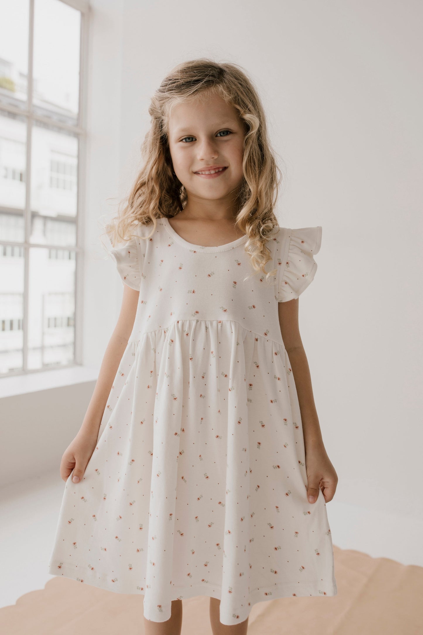 Organic Cotton Ada Dress - Buttercup Floral