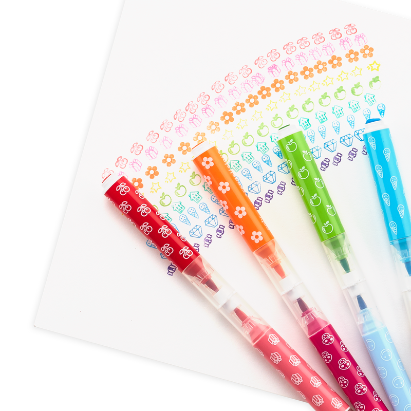 Stampables scented double-ended stamp markers - set of 18