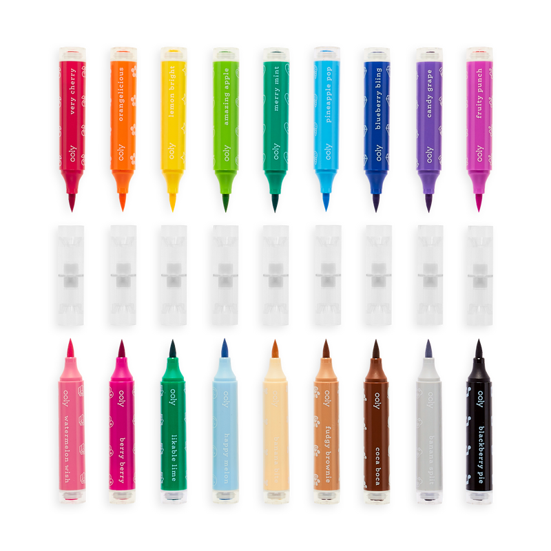 Stampables scented double-ended stamp markers - set of 18