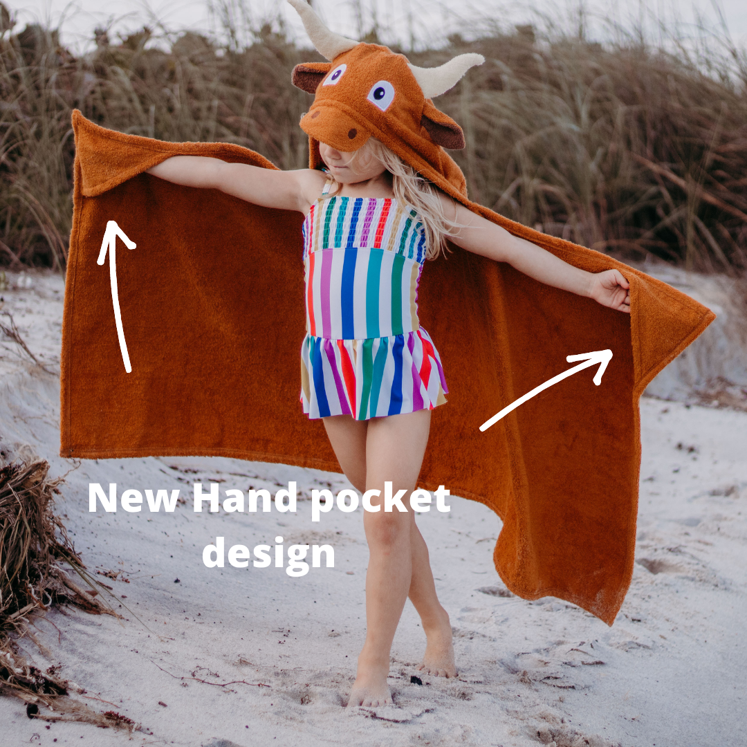 Longhorn hooded towel