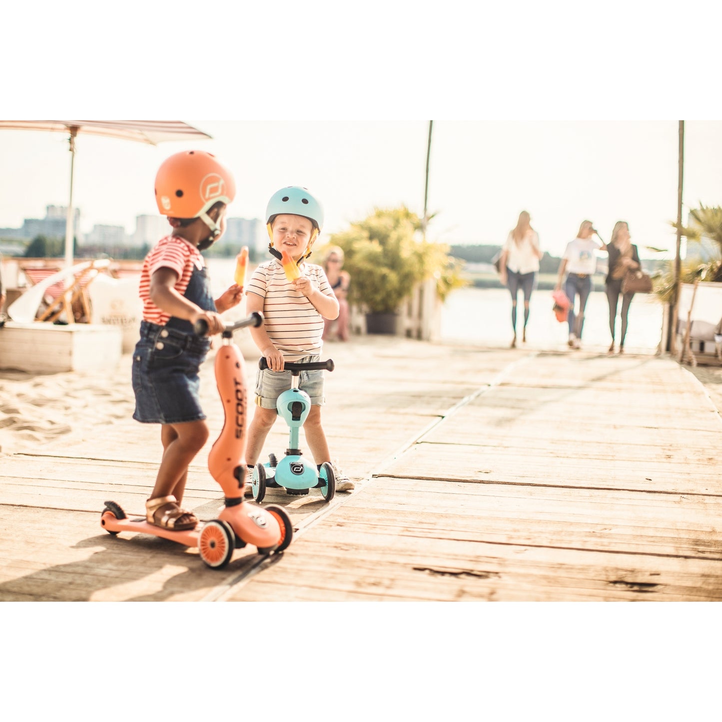 Highwaykick 1 Convertible Scooter Peach