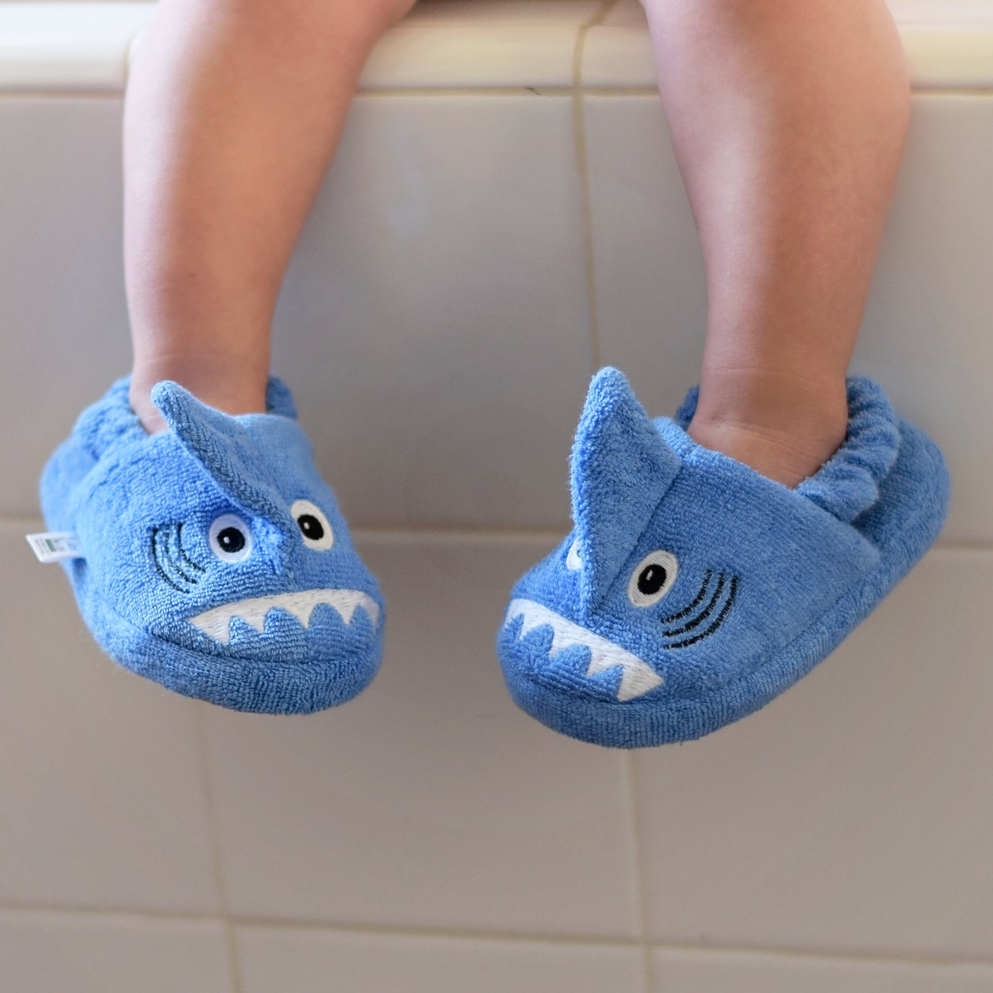 Shark Ages Cotton-Terry Slippers