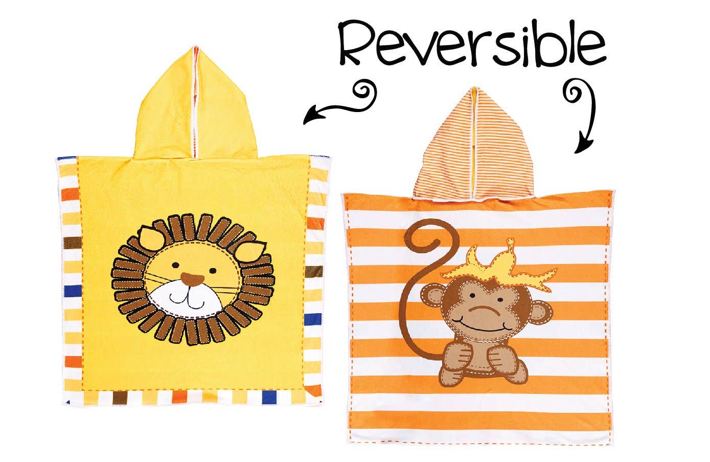 Kids UPF50+ Cover-Up - Lion/Monkey