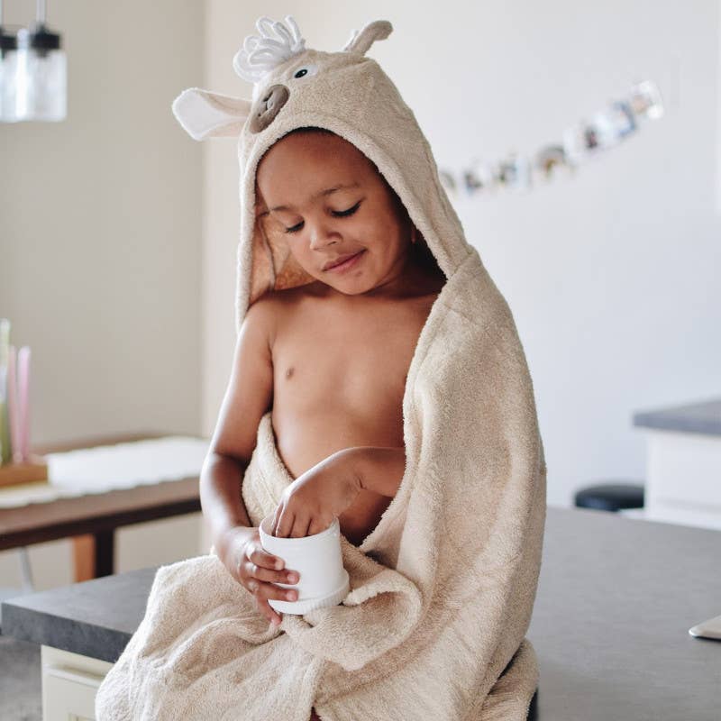 Llama Hooded towel