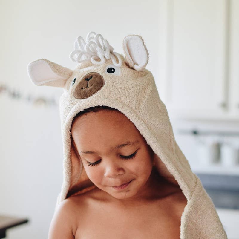Llama Hooded towel