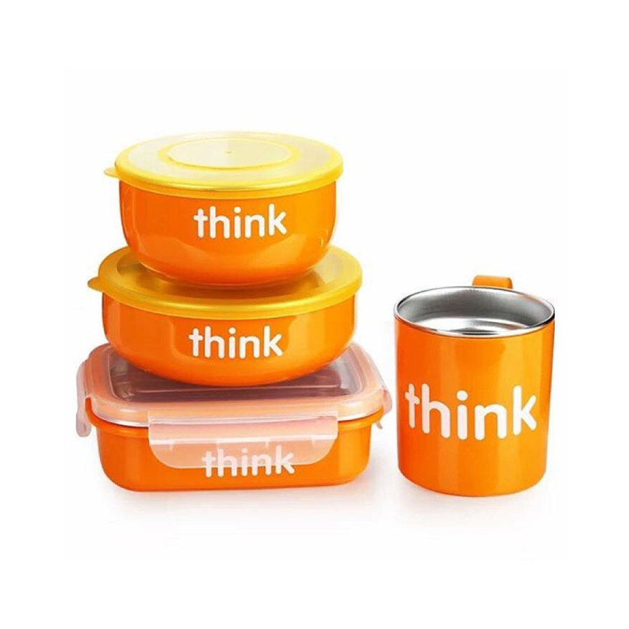 The Complete BPA Free Feeding Set - Orange